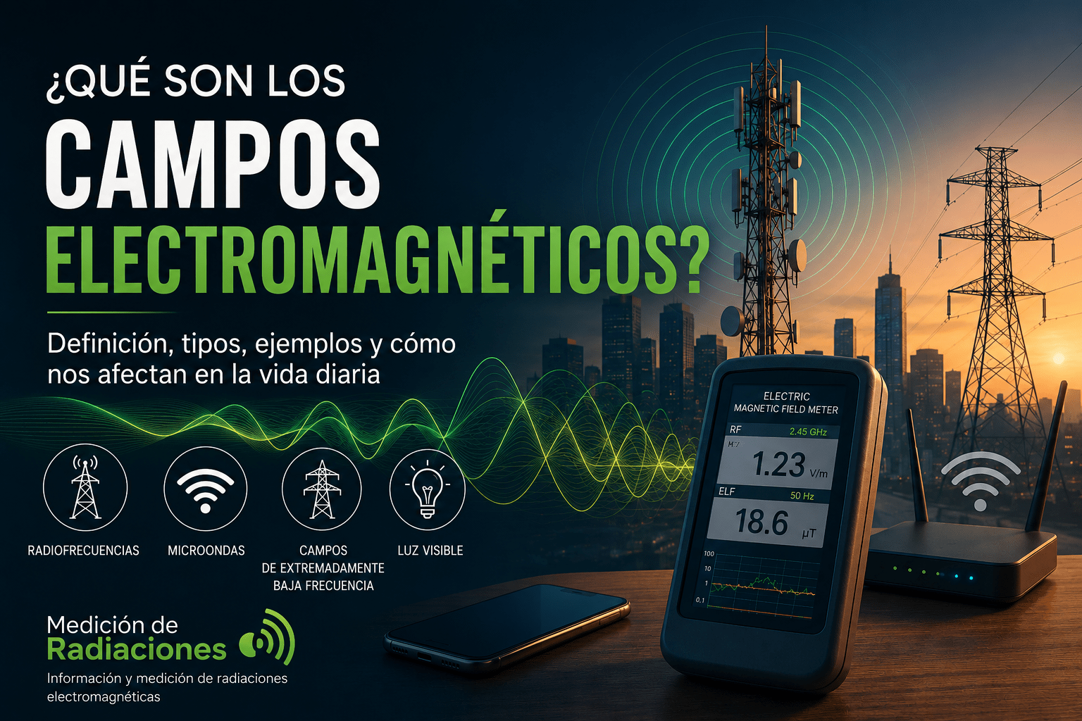 ¿Qué son los campos electromagnéticos? Definición, tipos, ejemplos y cómo nos afectan en la vida diaria.