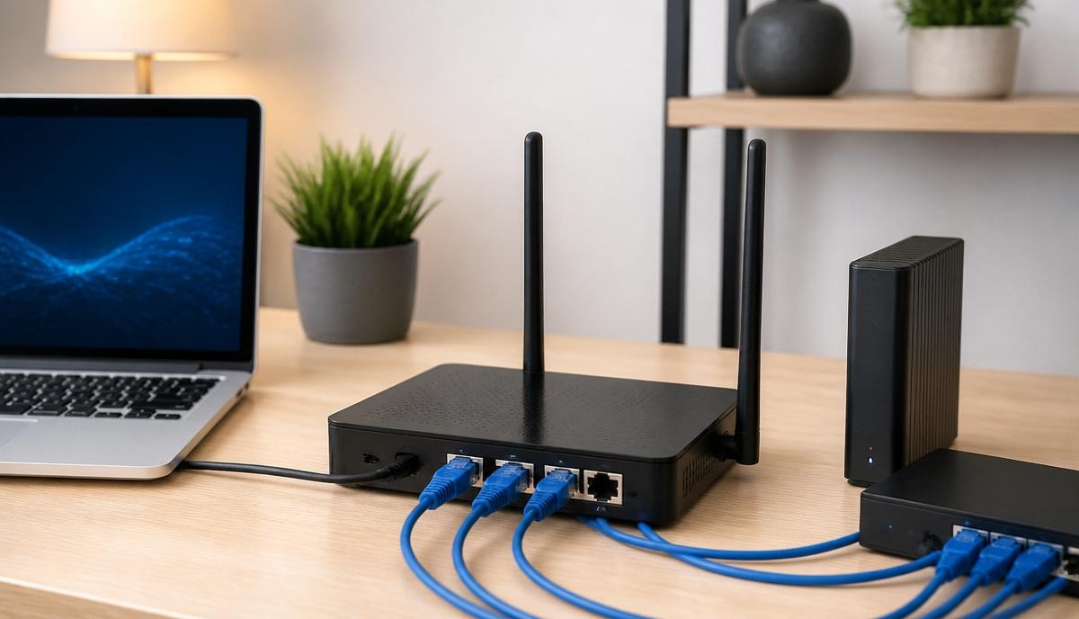 Conexión por cable Ethernet como alternativa al WiFi sin radiación