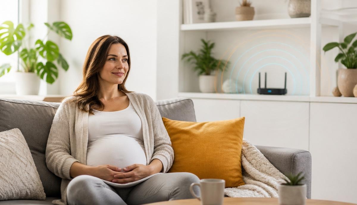 Exposición prenatal y temprana a campos electromagnéticos del WiFi en el hogar